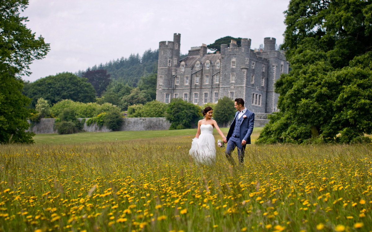 wedding photographer at Castlewellan castle